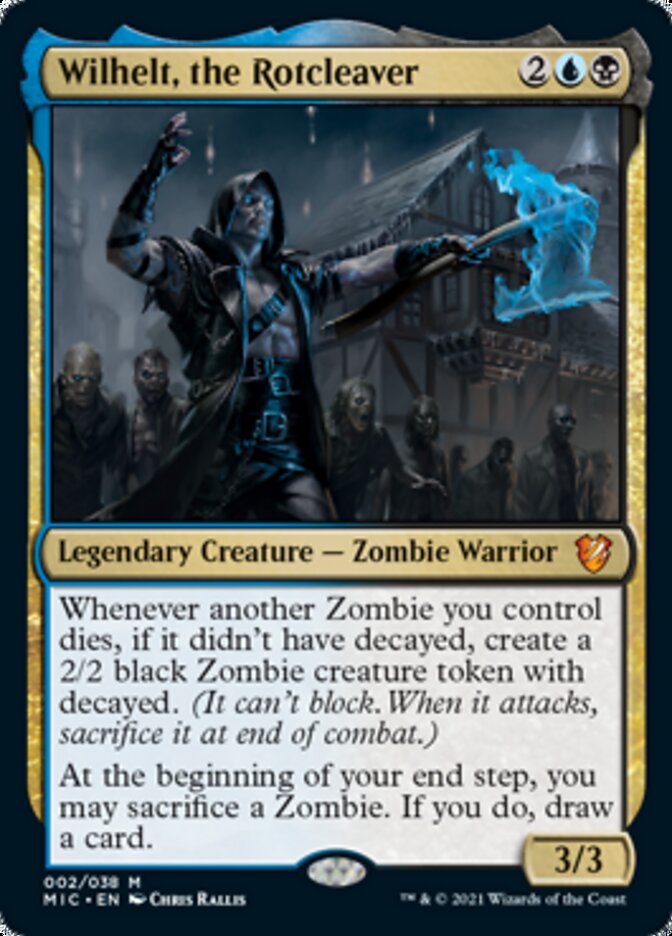 (Thick Stock Display Commander) Wilhelt, the Rotcleaver [Innistrad: Midnight Hunt Commander]