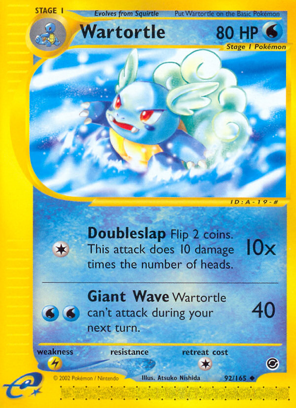 Wartortle (92/165) [Expedition: E-Card Base Set]