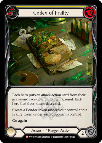 Codex of Frailty [OUT160] (Outsiders) Rainbow Foil
