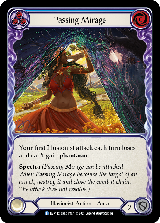 Passing Mirage (Blue) [EVR142] (Everfest) 1st Edition Normal