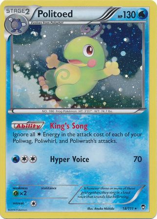 Politoed (18/111) (Cosmos Holo) (XY: Furious Fists) [Theme Deck Exclusive]