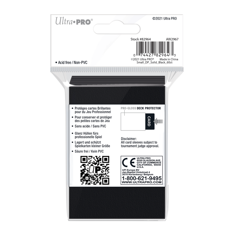 Ultra PRO: Small 60ct Sleeves - PRO-Gloss (Black)