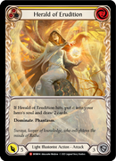Herald of Erudition (Blue Extended Art) [MON004-EA] (Monarch) 1st Edition Rainbow Foil