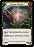 Barraging Beatdown (Yellow) [RNR018-R] (Rhinar Hero Deck) 1st Edition Normal