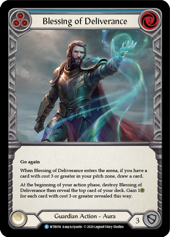 Blessing of Deliverance (Blue) [U-WTR056] (Welcome to Rathe Unlimited) Unlimited Normal