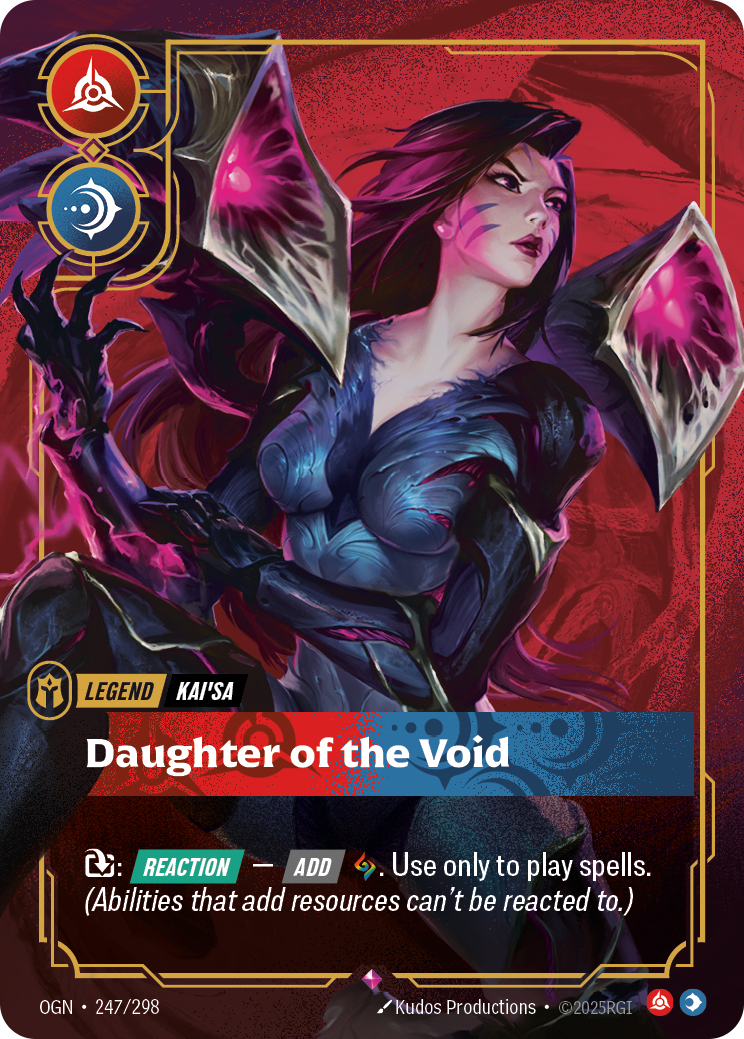 front of card Kai'Sa, Daughter of the Void [Origins]