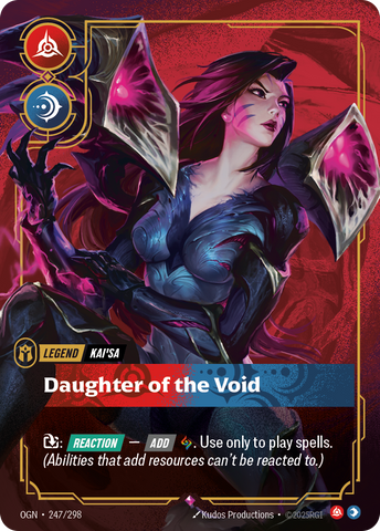front of card Kai'Sa, Daughter of the Void [Origins] #247