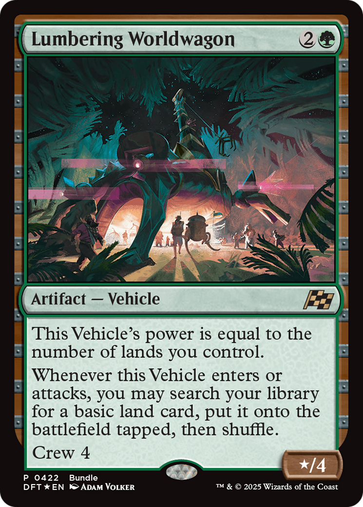 Lumbering Worldwagon (Bundle Promo) [Aetherdrift Promos]