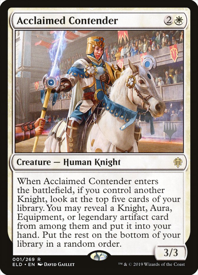 Acclaimed Contender (Promo Pack) [Throne of Eldraine Promo Pack]