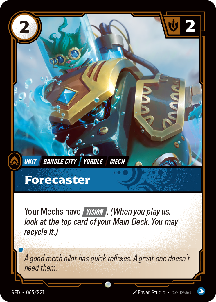 front of card Forecaster [Spiritforged] 065/221