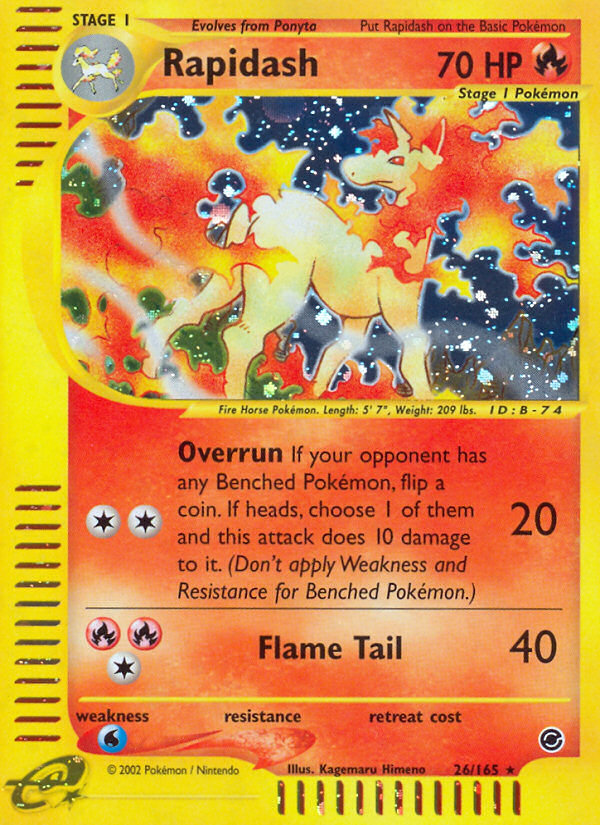 Rapidash (26/165) [Expedition: E-Card Base Set]