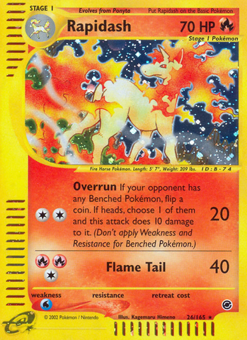 Rapidash (26/165) [Expedition: E-Card Base Set]