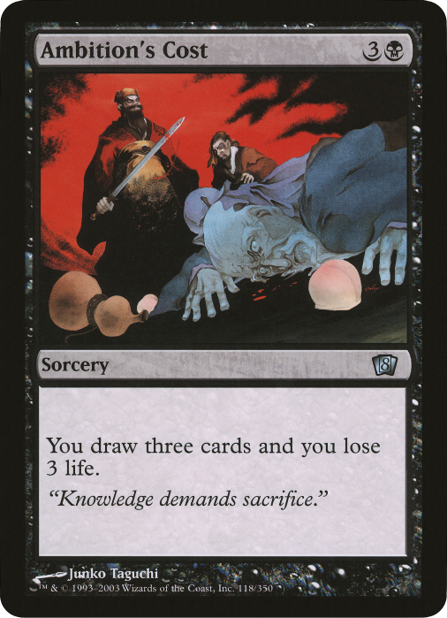 (Oversized) Ambition's Cost [Eighth Edition Box Topper]