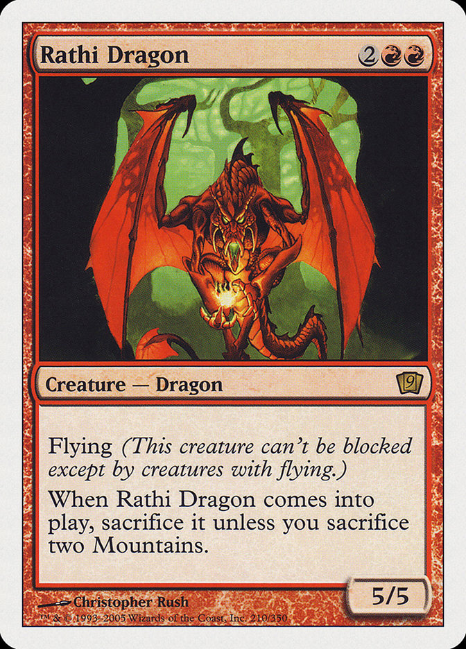 (Oversized) Rathi Dragon (9th Edition) [Oversize Cards]