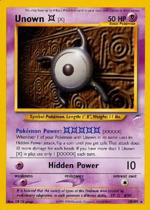 Unown (X) (30/105) [Neo Destiny Unlimited]