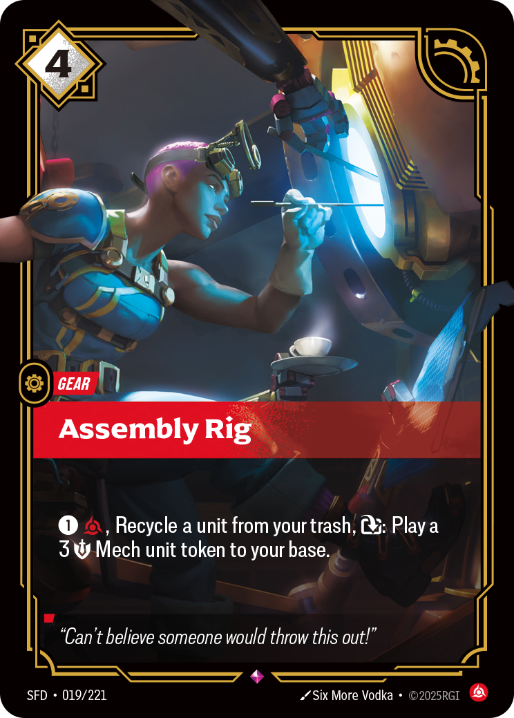 front of card Assembly Rig [Spiritforged] 019/221