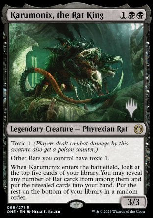 Karumonix, the Rat King (Promo Pack) [Phyrexia: All Will Be One Promo Pack]