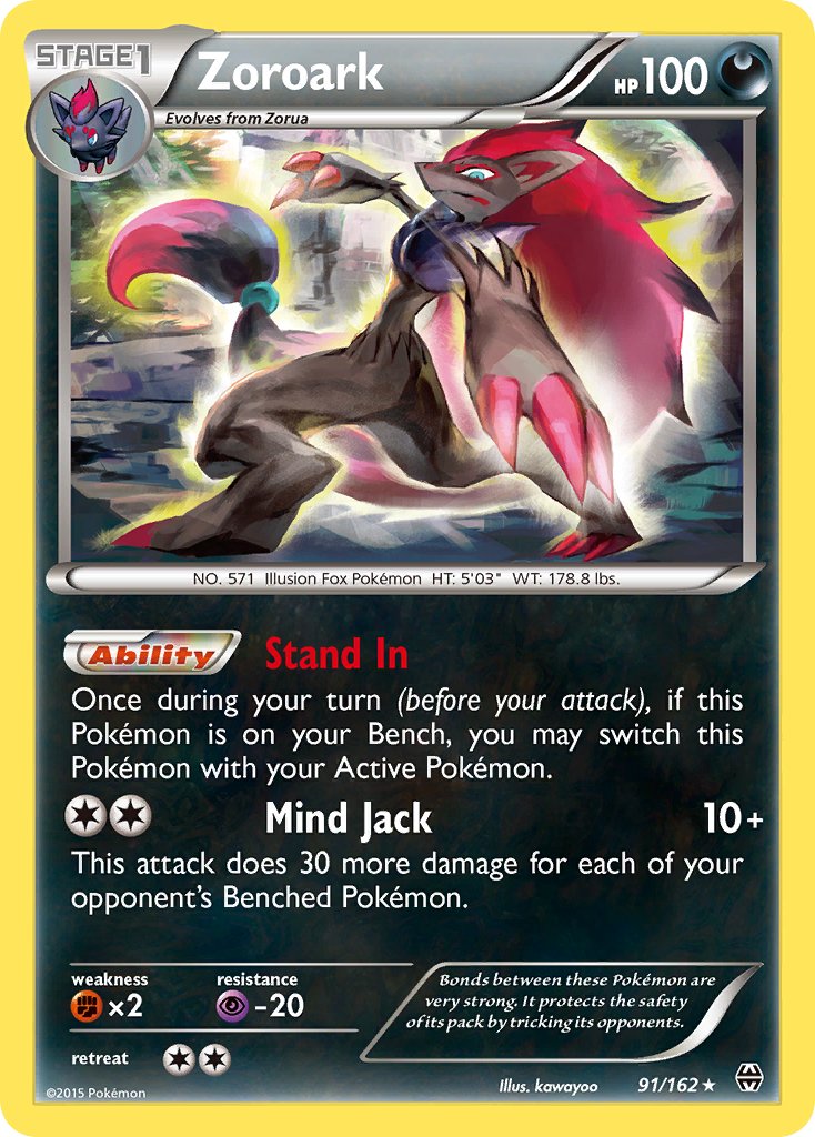 Zoroark (91/162) (XY: BREAKthrough) [Theme Deck Exclusive]