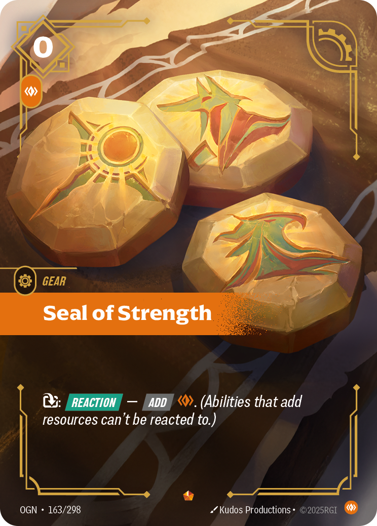 front of card Seal of Strength [Origins]