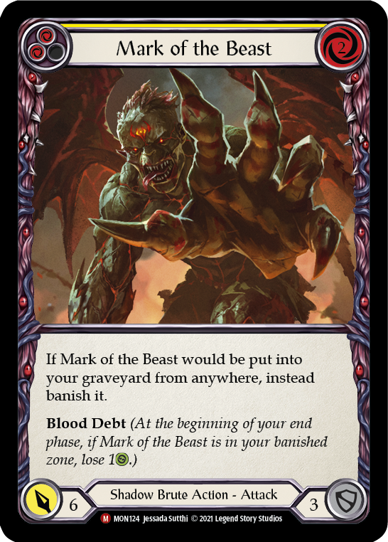 Mark of the Beast [MON124] (Monarch) 1st Edition Normal