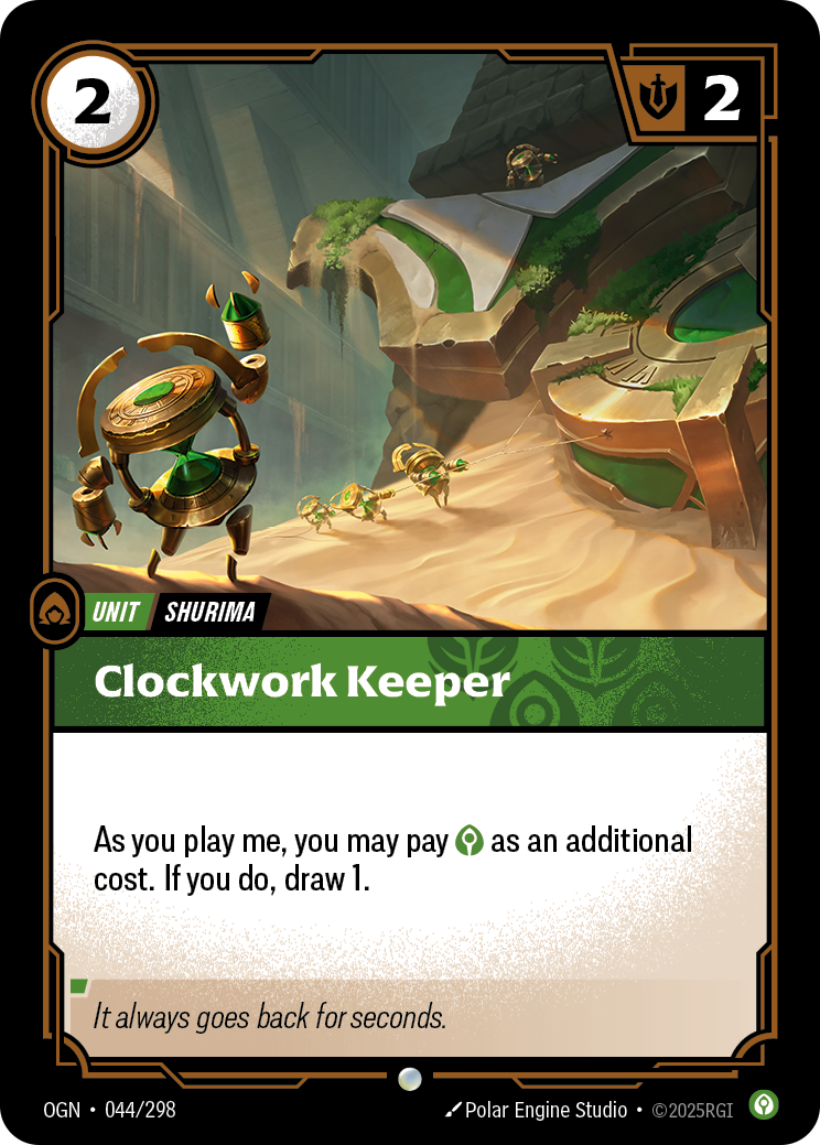 front of card Clockwork Keeper [Origins]