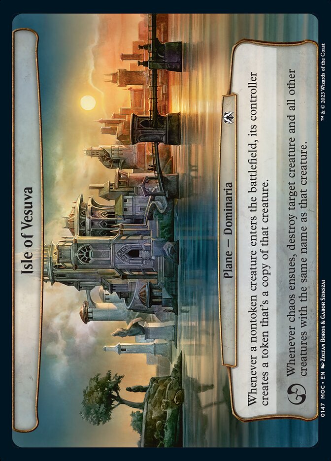 (Oversized Plane) Isle of Vesuva [March of the Machine Commander Planes]