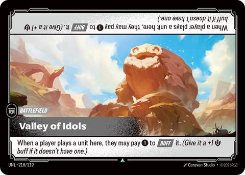 front of card Valley of Idols [Unleashed] 218/219