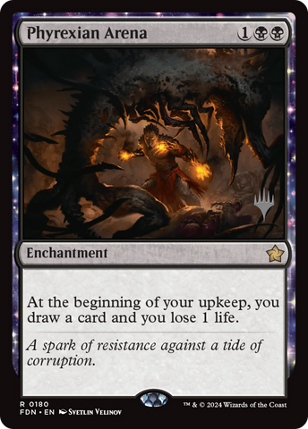 Phyrexian Arena [Foundations Promo Pack]