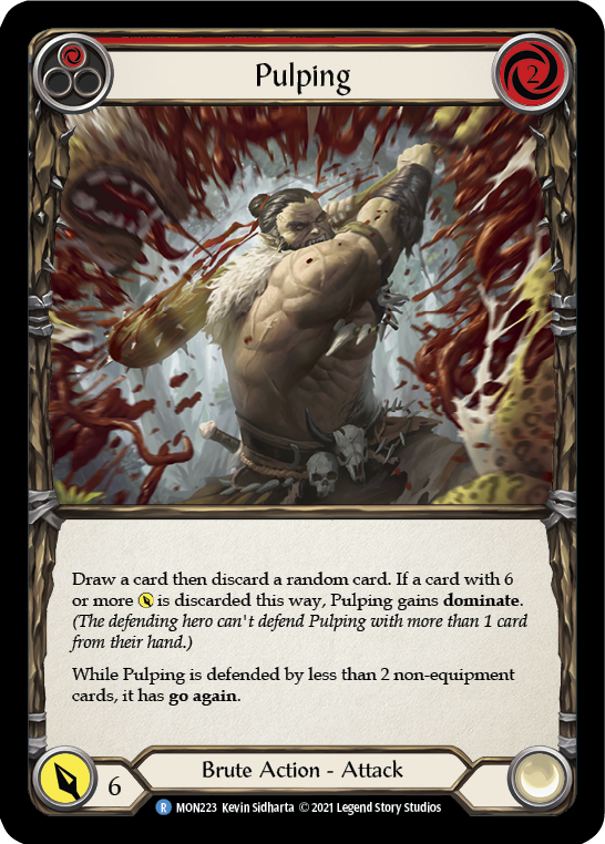 Pulping (Red) [MON223-RF] (Monarch) 1st Edition Rainbow Foil