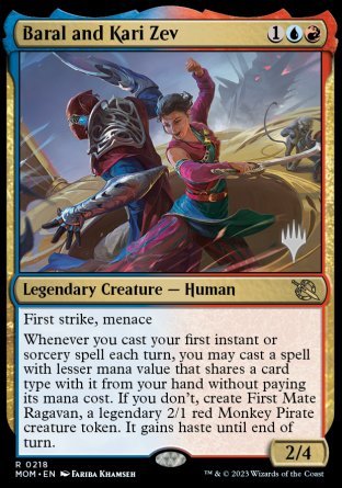 Baral and Kari Zev (Promo Pack) [March of the Machine Promo Pack]