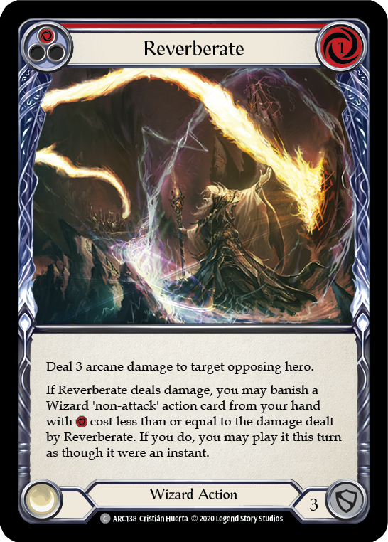 Reverberate (Red) [U-ARC138] (Arcane Rising Unlimited) Unlimited Rainbow Foil