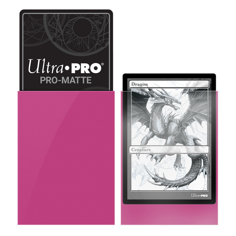 Ultra PRO: Standard 50ct Sleeves - PRO-Matte (Bright Pink)