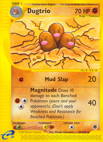 Dugtrio (44/165) [Expedition: E-Card Base Set]