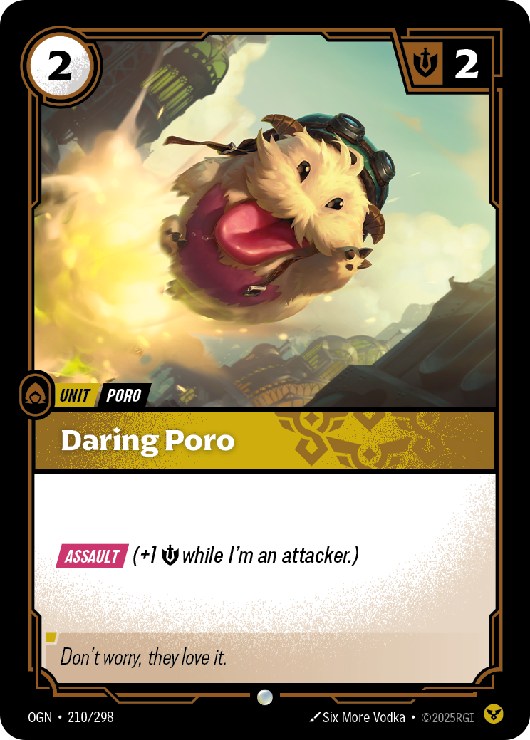 front of card Daring Poro [Origins]