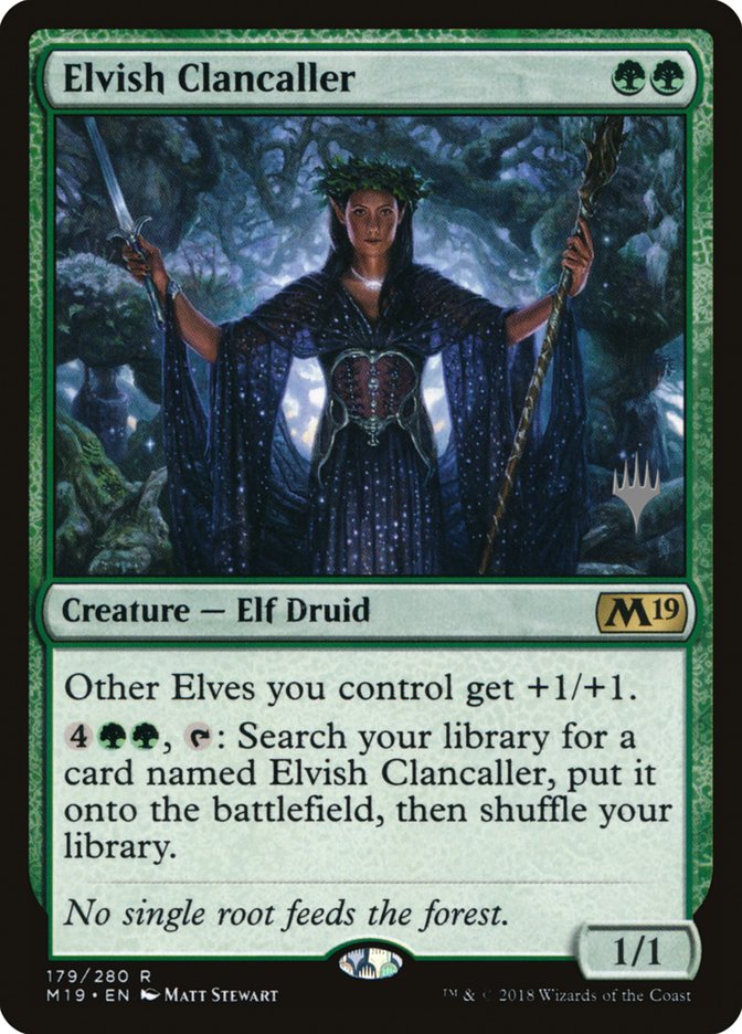 Elvish Clancaller (Promo Pack) [Core Set 2019 Promo Pack]