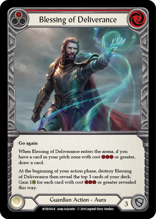 Blessing of Deliverance (Red) [WTR054-R] (Welcome to Rathe) Alpha Print Rainbow Foil