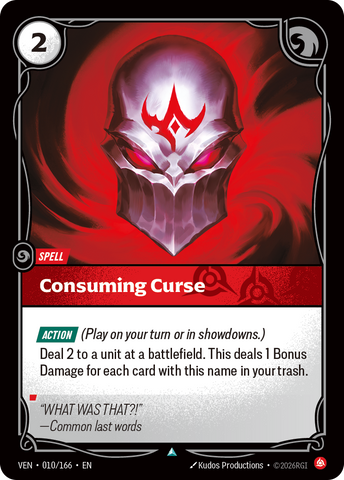front of card Consuming Curse [Vendetta] 010/166