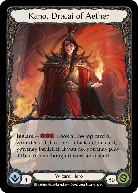 Kano, Dracai of Aether [CRU158] (Crucible of War) 1st Edition Normal