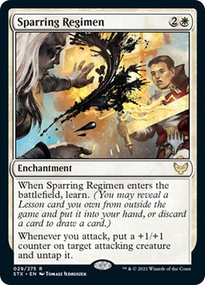 Sparring Regimen (Promo Pack) [Strixhaven: School of Mages Promo Pack]