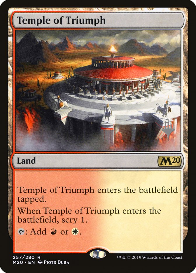 Temple of Triumph (Promo Pack) [Core Set 2020 Promo Pack]
