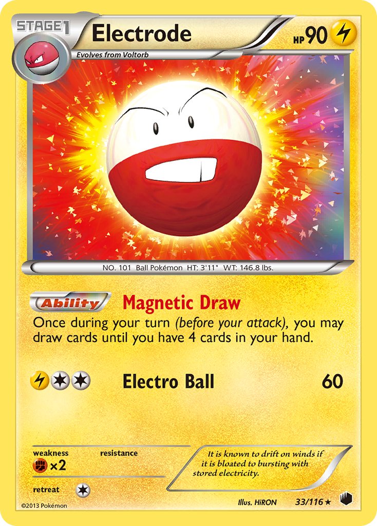 Electrode (33/116) (Black & White: Plasma Freeze) [Theme Deck Exclusive]