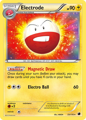 Electrode (33/116) (Black & White: Plasma Freeze) [Theme Deck Exclusive]