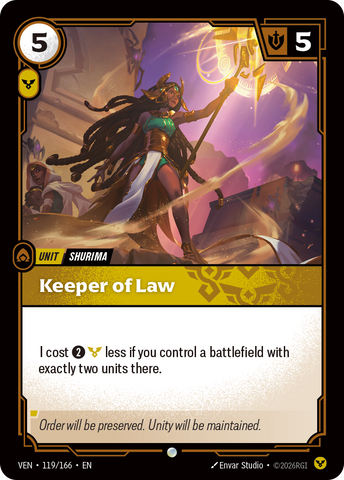 front of card Keeper of Law [Vendetta] 119/166
