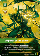 front of card Azir, Emperor of the Sands (Overnumbered) [Spiritforged] 247/221