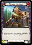Singeing Steelblade (Blue) [ELE232] (Tales of Aria) 1st Edition Rainbow Foil