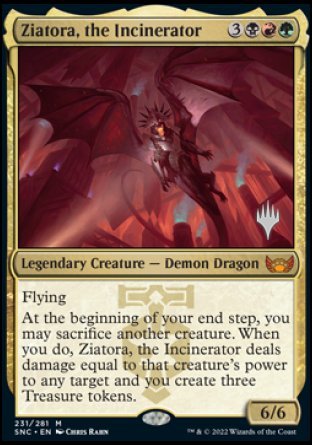 Ziatora, the Incinerator (Promo Pack) [Streets of New Capenna Promo Pack]