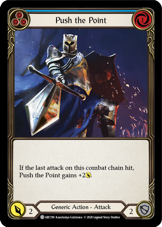 Push the Point (Blue) [U-ARC190] (Arcane Rising Unlimited) Unlimited Normal