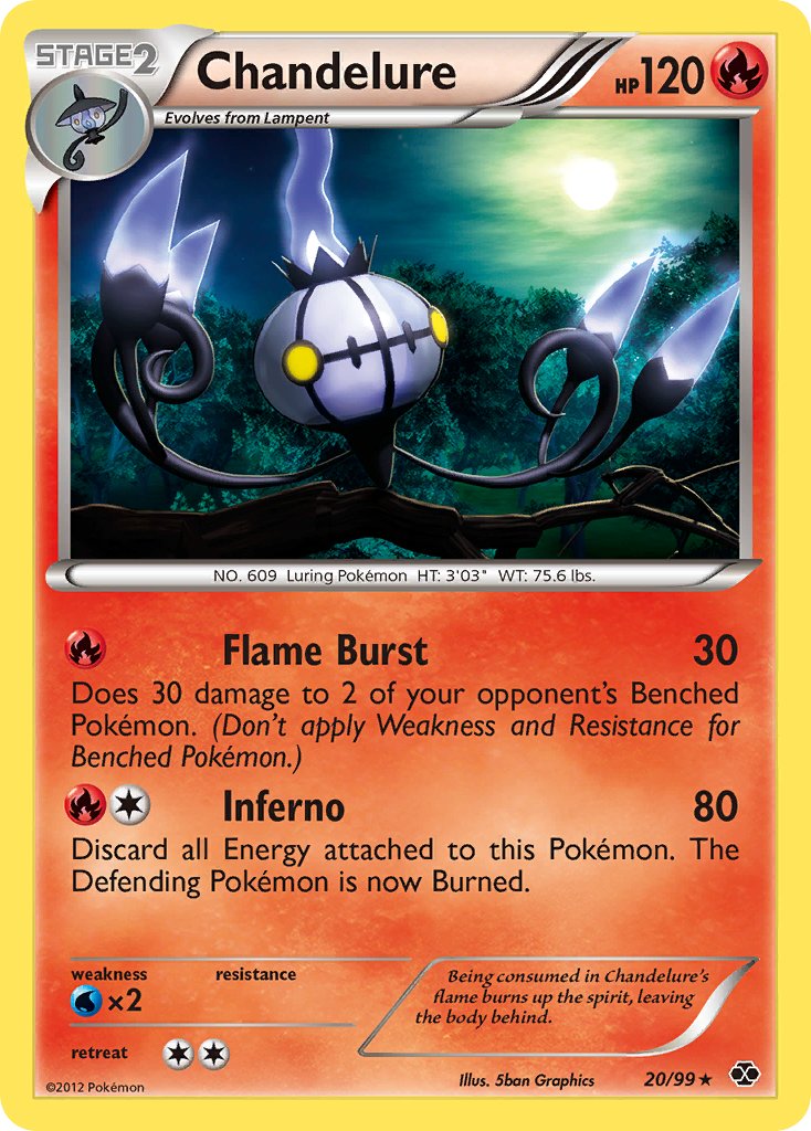 Chandelure (20/99) (Black & White: Next Destinies) [Theme Deck Exclusive]