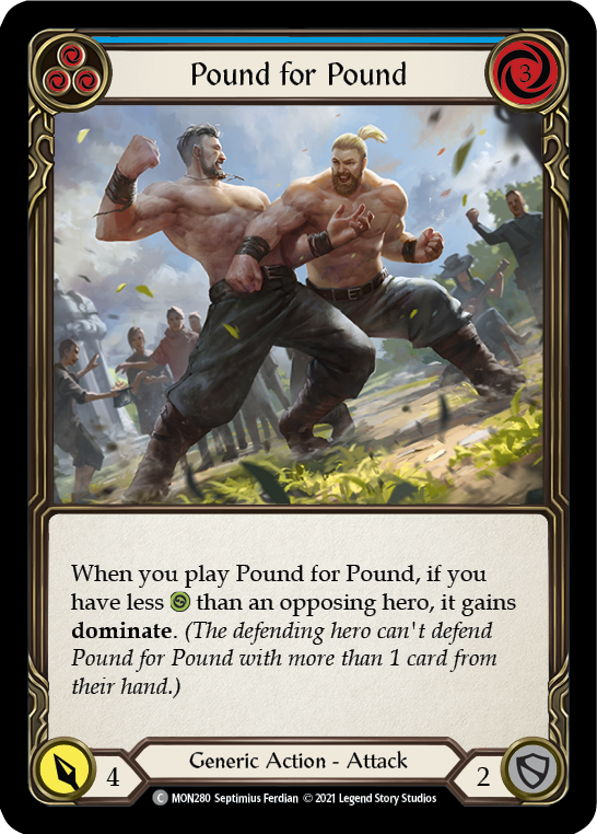Pound for Pound (Blue) [MON280] (Monarch) 1st Edition Normal