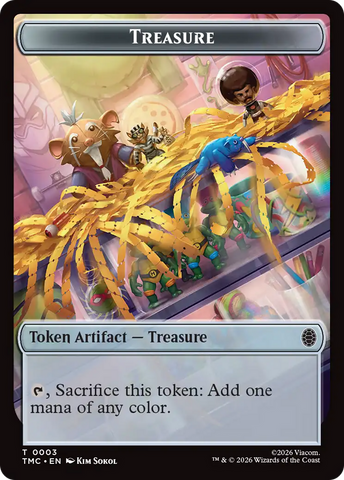 Treasure // Clue Double-Sided Token [Teenage Mutant Ninja Turtles Commander Tokens]